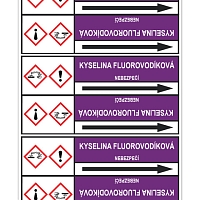 Značení potrubí, kyselina fluorovodíková